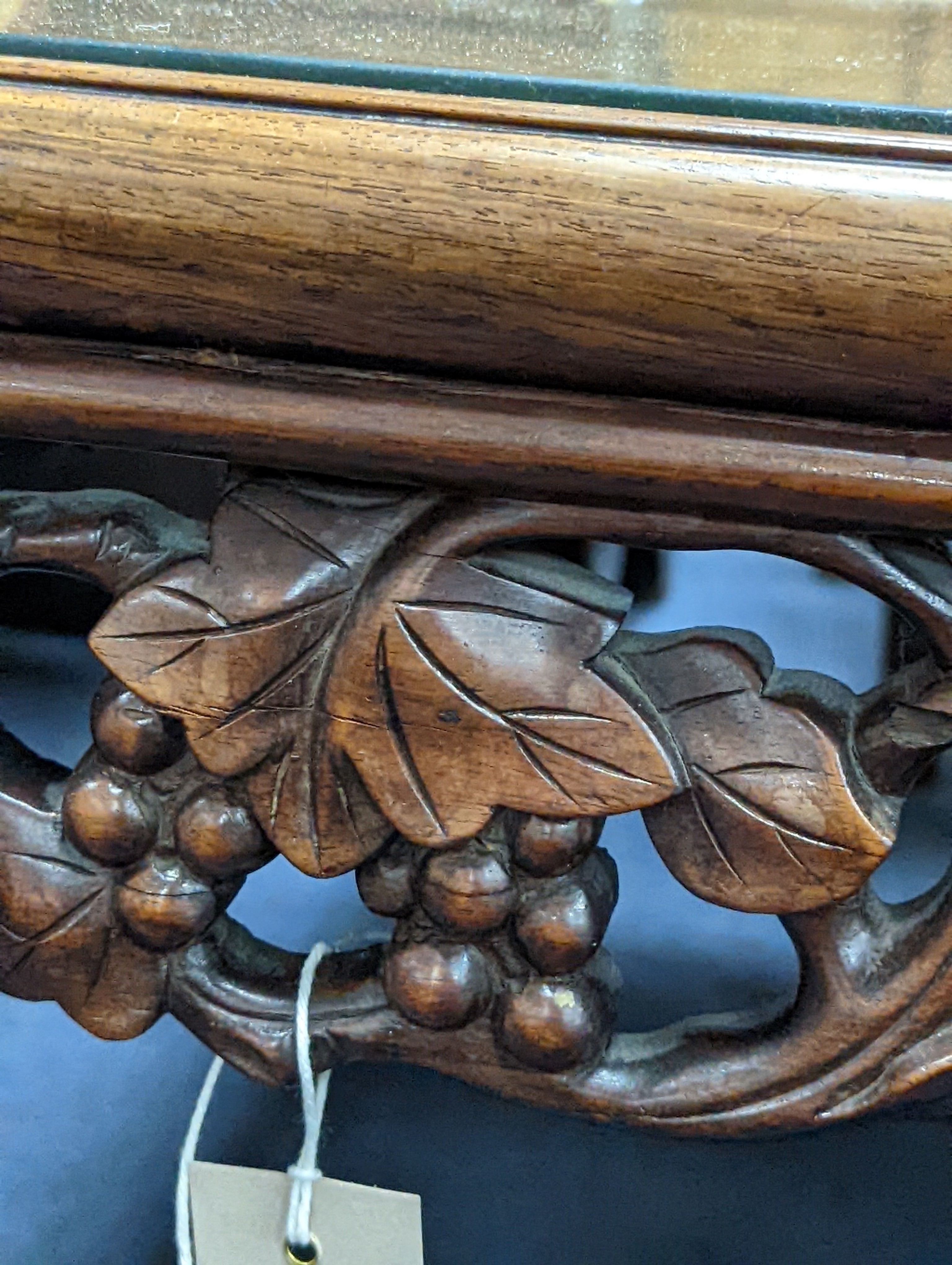 An early 20th century Chinese square hongmu table, 82cm wide x 46cm high